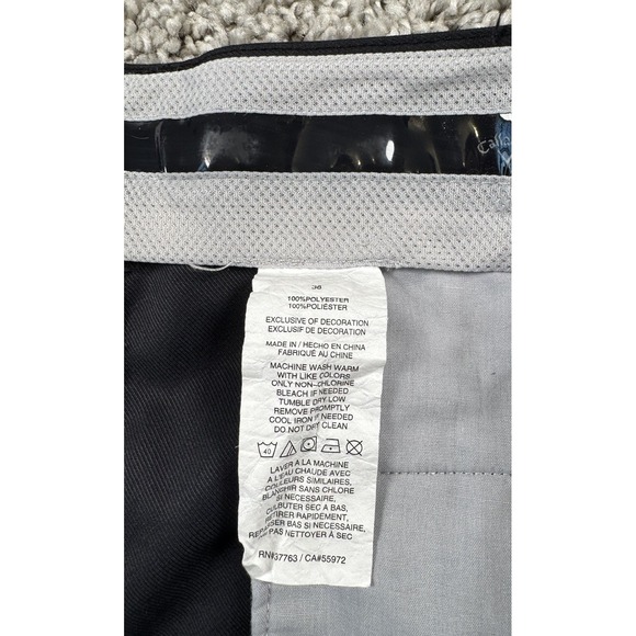 Callaway Mens Performance Golf Shorts Black Chino Zip Pockets 38 Inseam 10 - Picture 2 of 6